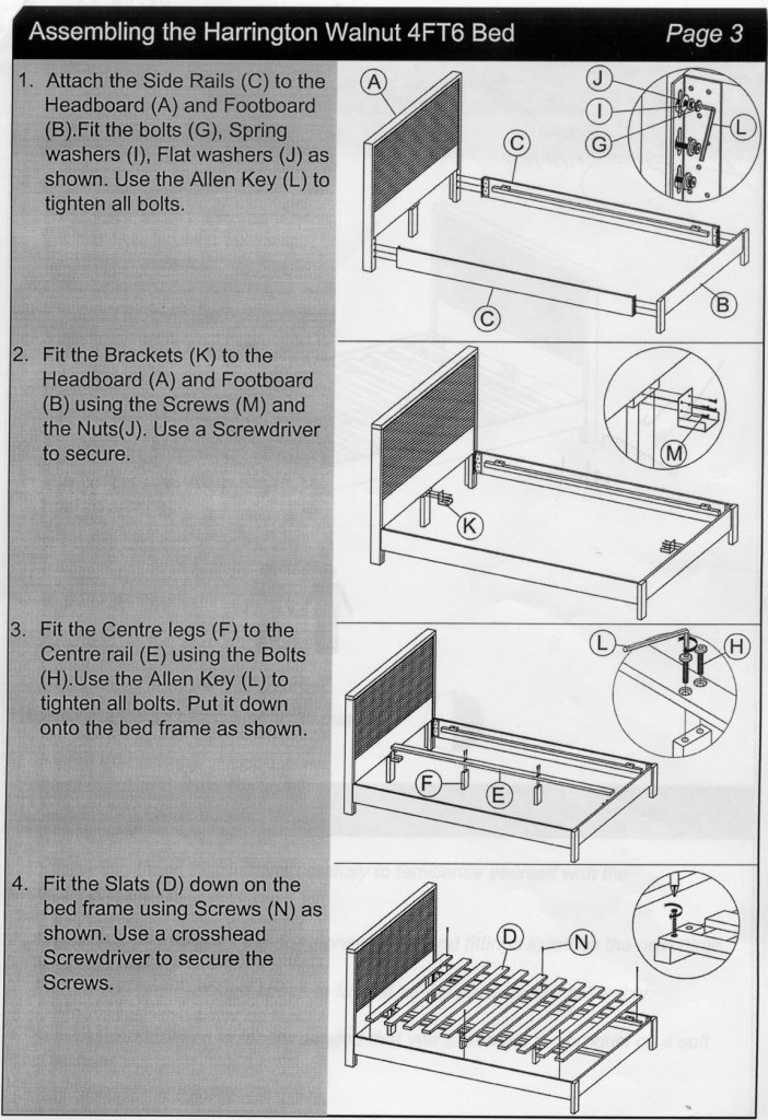Baxton Studio Queen Bed Assembly Instructions Hanaposy